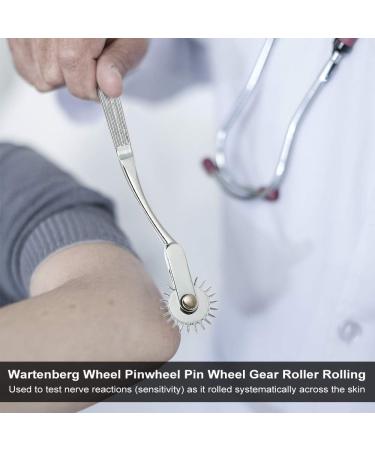 Medical Diagnostic Reflex Hammer Stainless Steel Pin Wheel Gear Roller Rolling Wartenberg Wheel Pinwheel - Buy Online on GoSupps.com