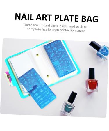 Nail Stencil Card Holder The Pet Steel Plate Hot Stamping Bag 14.5x10.5cm As Shown 1 - Buy Online on GoSupps.com