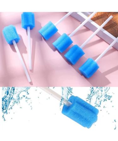100 Disposable Mouthpiece Sponges - Oral Hygiene Cotton Sticks for Dental Care - 100 Pack (Blue) - Buy Online on GoSupps.com