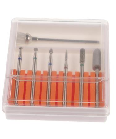 minkissy 1set Grinding Head Set Manicure Pen Sander Xmas Nail Drill Nail Polishing Bits Manicure Grinding Head Manicure Head Manicure Drill Bits To Rotate Cell Phone Tungsten Steel Ceramics