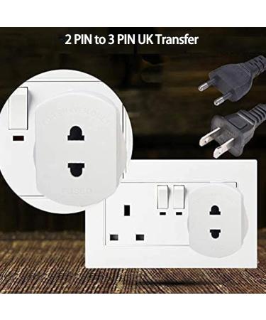 WSNDY 1 Pc Heavy Duty UK 1A Electric Shaver/Toothbrush Adapter Plug - White - Buy Online on GoSupps.com