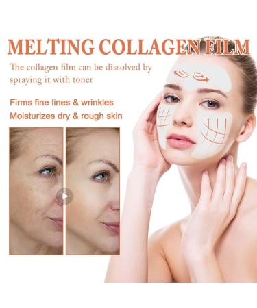 Highprime Pure Collagen Films - Hydrating Face Mask for Improved Elasticity & Fine Line Reduction (2 Box - Buy Online on GoSupps.com