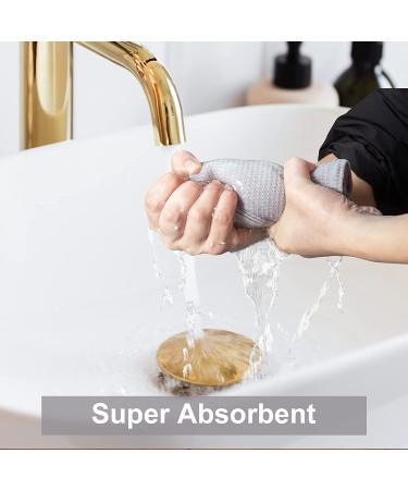 PY HOME & SPORTS 100% Cotton Waffle Weave Dish Towels Set - 8 Pieces, Super Absorbent Kitchen Hand Towels for Drying and Cleaning - 17 x 25 Inches - Beige, Khaki, Light Grey, Dark Grey - Buy Online on GoSupps.com