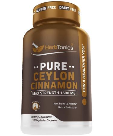 Herb Tonics Ceylon Cinnamon Capsules 1500 mg - 120 Capsules