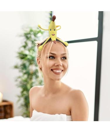Banana Headband for Women | Yellow Banana Food Headband | Cute Headwear for Cosplay Gathering Photo Props Dress Up Hat Costume Accessory for Adults - Buy Online on GoSupps.com