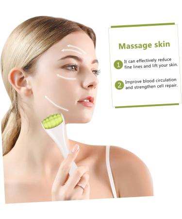 Beatifufu 1pc Facial Roller Skin Roller Eye Tool Mini Mini- Roller for Face Skincare Tools for Face Eye Beauty Tool Eye Tool Mini Face Roller Eye 8X2.5cm Green - Buy Online on GoSupps.com