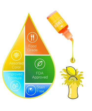 12 x 10ml Liquid Food Coloring - Vibrant Baking & Decorating Colors for Cakes Cookies Frosting Fondant & Soap Making - Buy Online on GoSupps.com