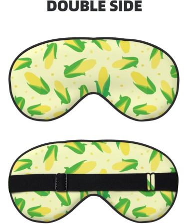 Double-Sided Green Delicious Corn Eye Mask | Unisex Sleep Shade for Ultimate Comfort - Buy Online on GoSupps.com