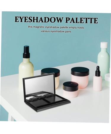 Palette de Fards Paupi res Magn tique Vide 2 Compartiments Mat Noir avec Miroir Rechargeable et Personnalisable Organisateur Maquillage Compact pour Voyage et - Buy Online on GoSupps.com