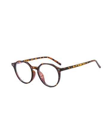 IKFIVQD Metal Frame Gaming Glasses Computer Fatigue Blue Light Blocking Filter Glasses for Men Brown One Size