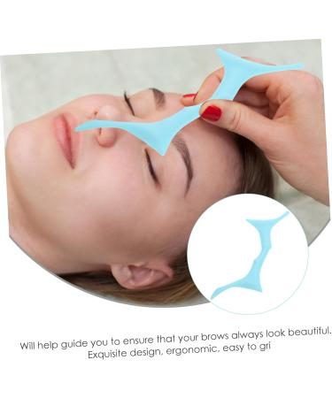 minkissy brow template eyebrow makeup tools eyebrow shaping template silicone makeup stencil brow makeup supplies eye brow stencil eye brow shapers for women third gear Silica gel blindfold 17.3x5.9cm Blue - Buy Online on GoSupps.com