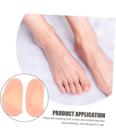 minkissy 4 Pairs Silicone Feet Plantar Socks Silicone Gel Moisturizing Socks Foot Spa Socks Foot Lotion Socks Cracked Feet Socks Anti-Cracking Socks Stretchy Gel Socks Spa Corn L 19.5X9.5X1.5CM - Buy Online on GoSupps.com