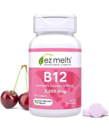 EZ Melts B12 Sublingual Vitamin and Iron Supplement Bundle Sugar Free 3-Month Supply - Buy Online on GoSupps.com