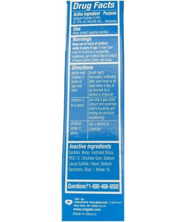 Colgate Kids Cavity Protection Fluoride Toothpaste - Bubble Fruit Flavor Travel Size 0.85 oz (Pack of 6) - International Shipping Available - Buy Online on GoSupps.com