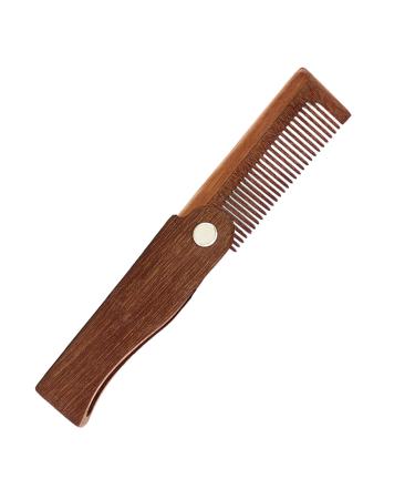 Bart comb made of wood hair styling tooth combs foldable bare cleaning ridge beard styling brush antistatic beard for beard beard relaxation comb foldable pocket ridge beard and mustache brush