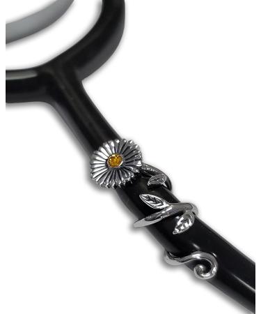 QUINNLYN & CO. Sunflower Stethoscope Charm | Positive Medical Accessory & Perfect Gift for RN Nurses | Shop Internationally - Buy Online on GoSupps.com