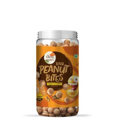 Desi Nutri Peanut Bites Jaggery Coated | Ready to Eat Peanut Bites Jaggery Coated | Peanut Bites Snacks | Peanut Bites Jaggery Coated - 80 GMS | Rich in Iron & Calcium - Buy Online on GoSupps.com