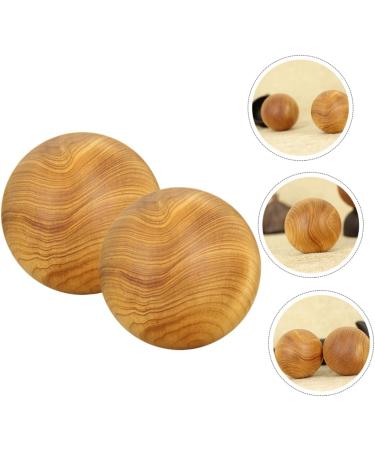 Fomiyes 2-Pack Wooden Massage Balls - Finger Acupressure Chinese Meditation & Stress Relief for Hands & Feet - Buy Online on GoSupps.com
