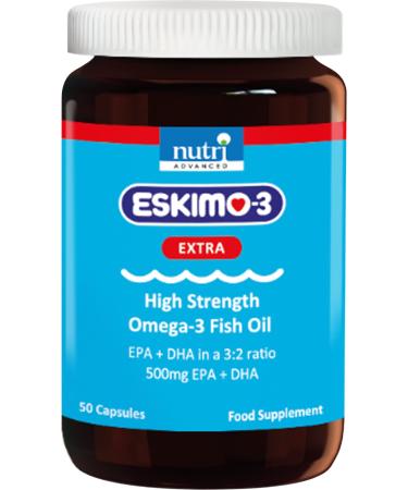 Eskimo-3 Extra High Strength Fish Oil - Nutri Advanced - 50 Capsules