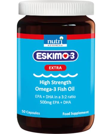 Eskimo-3 Extra High Strength Fish Oil - Nutri Advanced - 50 Capsules - Buy Online on GoSupps.com