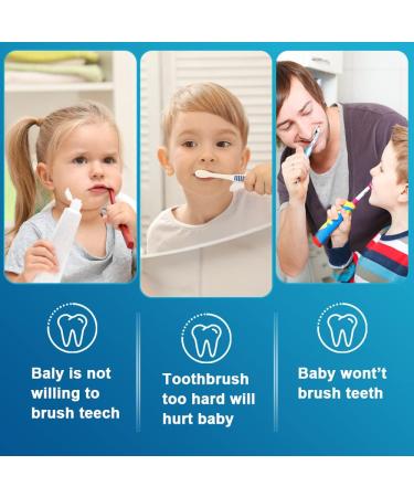 Mespirit 2Pcs Kids U-Shaped Soft Silicone Toothbrush Set | Food Grade & 360 Oral Teeth Cleaning Design | Ages 2-6 - Buy Online on GoSupps.com
