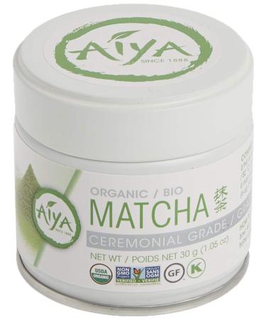 Premium Aiya Organic Ceremonial Matcha 30g - Authentic Green Tea Powder - Buy Online on GoSupps.com