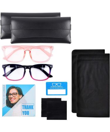 COOLOO Blue Light Blocking Gaming Glasses | Anti Glare & Headache Relief | Blue Light Filter | Lightweight Fashion Design | 16-pink+black Red - Buy Online on GoSupps.com