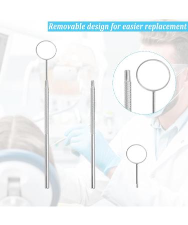 Niuqige Dentist Mundspiegel Inspection Mirror - Curved Angle Oral Care Tool & Eyelash Extension Accessory (Silver) - Buy Online on GoSupps.com