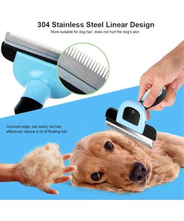 HZPolang Deshedding Tool for Dogs - Pet Hair Remover Grooming Brush for Small, Medium & Large Breeds - Cats, Horses - Short or Long Hair Deshedder - Buy Online on GoSupps.com