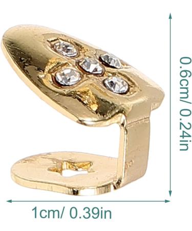 Didiseaon 2pcs Gold Decor Grills Grill Teeth Hip-hop Supplies Props Clothing Men and Women The Cross - Buy Online on GoSupps.com