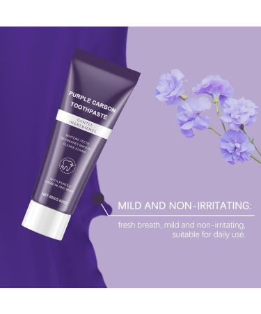 Purple Carbon Toothpaste Gentle Whitening Formula with Mint Stain Removal Sensitive Teeth 2.82 oz 2-Pack - Buy Online on GoSupps.com