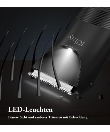 Buy Kibiy Electric Body Razor for Men - IPX7 Waterproof Trimmer with Ceramic Blade & LED Light - Perfect for Intimate Grooming - Buy Online on GoSupps.com