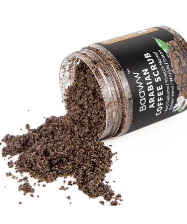High Caffeine Coffee Scrub with Coconut and Shea Butter - Best for Acne, Anti-Cellulite, Stretch Marks, Varicose Veins, and Eczema - Visible Results Guaranteed - 100% Natural - Lowest Price - Buy Online on GoSupps.com