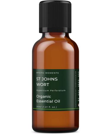 Buy Mystic Moments Organic St. John's Wort Essential Oil - 30ml | Pure Natural Vegan Aromatherapy for Diffusers & Massage - Buy Online on GoSupps.com