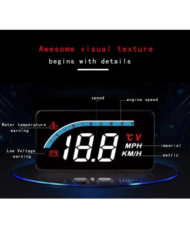 Speedometer HD Projector | High-Definition Head Up Display & Digital Odometer with Overspeed Alarms for Cars - International Shipping Available - Buy Online on GoSupps.com