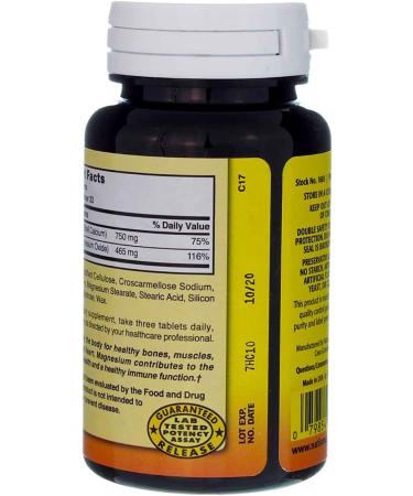 Nature's Blend Oyster Shell Calcium & Magnesium 100 Tabs (079854500233-1a) - Buy Online on GoSupps.com