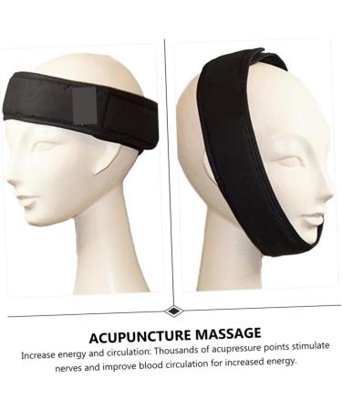 Beaupretty Deep Tissue Neck & Shoulder Massage Device | Pain Relief Band - 3-in-1 Skin Lift & Chin Strap - Black (70x7cm Set of 3) - Buy Online on GoSupps.com