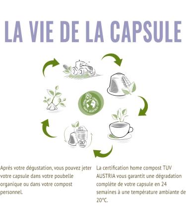 MOKA 10 Capsules 100% Pure Organic Honduran Arabica - Compatible with Nespresso Capsule Machines - Intensity 7 - Biodegradable and Home Compost - Espresso and Lungo - Roasted in France. - Buy Online on GoSupps.com