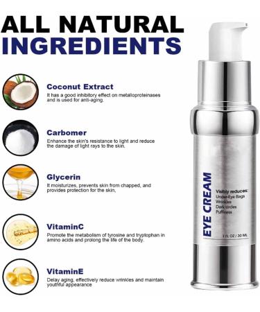 Glozie Instant Eye Lift Glozie Eye Bag Eraser Instant Anti-Aging Moisturizer Anti-Wrinkle Eye Cream Fade Fine Lines Tighten Sagging Skin Brighten Skin Tone (2Pcs) - Buy Online on GoSupps.com