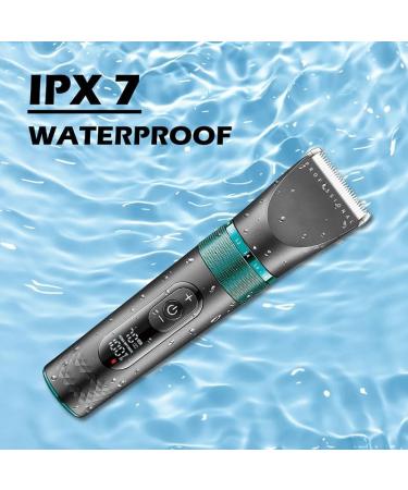 Professional Cordless Hair Clippers for Men - Adjustable Waterproof Electric Hair Trimmer & Beard Clipper with 5 Speed Motor - Rechargeable Haircut Tool - Buy Online on GoSupps.com