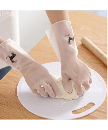 1pair Dish Washing Gloves Household Washing Up Gloves Rubber Gloves for Kitchen Washing Clothes Cleaning Tools - Buy Online on GoSupps.com