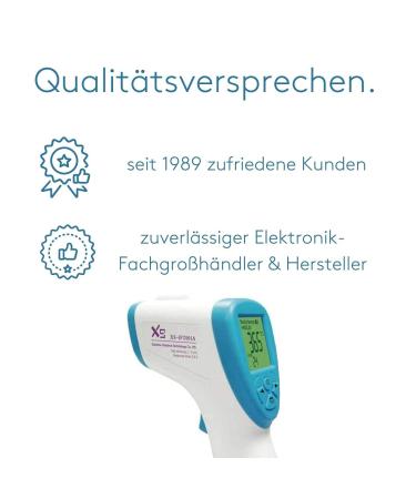 Leyf Digital Fever Thermometer - Contactless Infrared for Adults Children & Babies - LCD Display Fever Alarm 3 Color Screen - Shop Now! - Buy Online on GoSupps.com