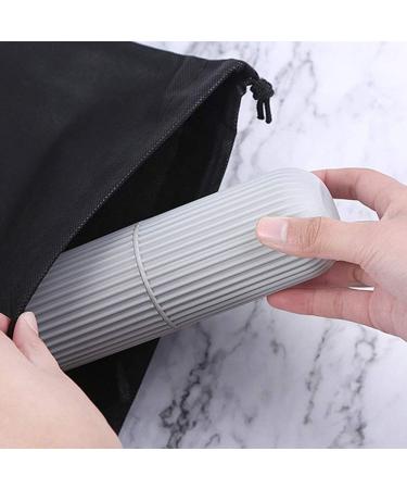 Portable Toothbrush Travel Case - White Toothbrush Box for Easy Toothpaste & Mouthwash Storage - Buy Online on GoSupps.com