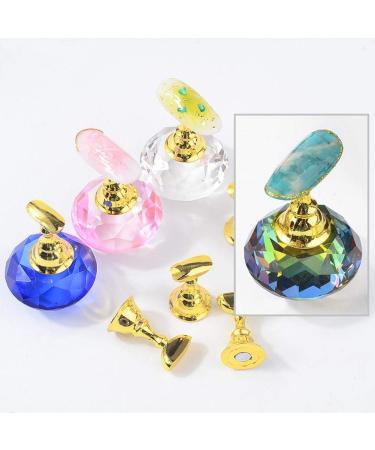 Nail Art Display Stand | Manicure Display & Training Tool | Colorful Magnetic Fingernail Holder | DIY Nail Art Exercise Pillar - Buy Online on GoSupps.com
