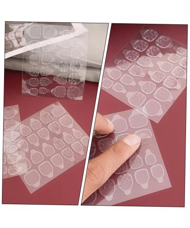 20 Sheets double sided adhesive nail stickers waterproof stickers tabs nail stickers for nail art sticker nails false toenails for big toe glue nail invisible Rubber nails plastic - Buy Online on GoSupps.com