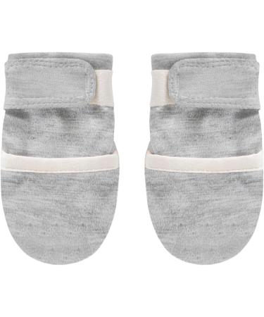 Unisex Baby Cotton Mittens | Newborn Boys Girls Winter Gloves | Anti-Scratch & Thermal Hand Warmer | Adjustable | 0-6 Months | Grey - 1 Pair - Buy Online on GoSupps.com