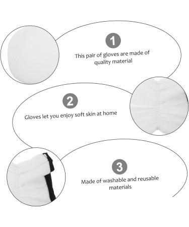 Beavorty Heated Gloves 3 Pairs Wax Essential Oil Gloves Wax Bath Foot Cover Spa Hand Gloves Thickened Gloves Moisturizing Mitts Hand Care Treatment Warm Wax White Work Flannel Insulation - Buy Online on GoSupps.com