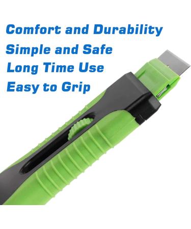 2PCS Razor Blade Scraper Set with 30 Extra Blades - Glass Cooktop, Paint, Window Decal, Car Sticker Remover - Green - Buy Online on GoSupps.com