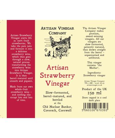 Artisan Berry Vinegar Gift Box - Blackberry Strawberry & Raspberry - 250 ml Pack of 3 | Gourmet Culinary Delights - Buy Online on GoSupps.com