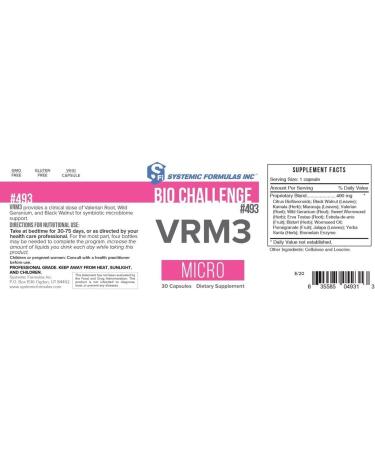 Systemic Formulas Bio Challenge VRM3 30 Capsules - Buy Online on GoSupps.com